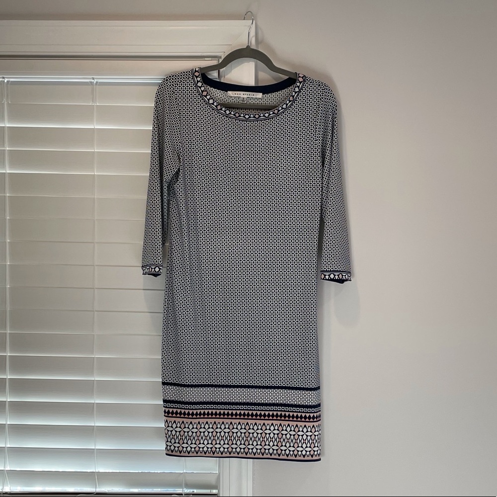 Max Studio 3/4 Sleeve T-shirt Dress